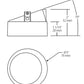 RAB NDTRIM3R20A-W-TL 3" New Construction Round Trimless Module, 20 Degree Adjustable, White Finish