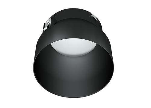 RAB NDTRIM3R50-B-TL 3" New Construction Round Trimless Module, 50 Degree Downlight, Black Finish