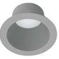 RAB NDTRIM3R50-M 3" New Construction Round Trimmed Module, 50 Degree Downlight, Matte Silver Finish