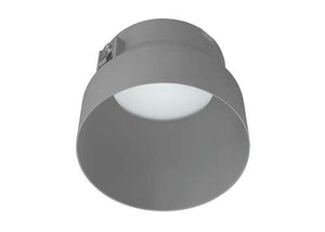 RAB NDTRIM3R50-M-TL 3" New Construction Round Trimless Module, 50 Degree Downlight, Matte Silver Finish