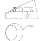 RAB NDTRIM3RW-W-TL 3" New Construction Round Trimless Module, Wall Washer, White Finish