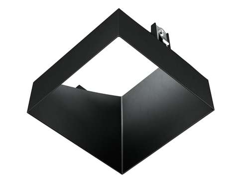 RAB NDTRIM3S20A-B-TL 3" New Construction Square Trimless Module, 20° Adjustable, Black Finish