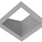 RAB NDTRIM3S20A-M 3" New Construction Square Trimmed Module, 20° Adjustable, Matte Silver Finish