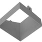 RAB NDTRIM3S20A-M-TL 3" New Construction Square Trimless Module, 20° Adjustable, Matte Silver Finish