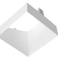 RAB NDTRIM3S20A-W-TL 3" New Construction Square Trimless Module, 20° Adjustable, White Finish