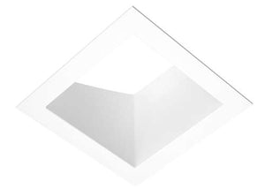 RAB NDTRIM3S40A-W 3" New Construction Square Trimmed Module, 40° Adjustable, White Finish