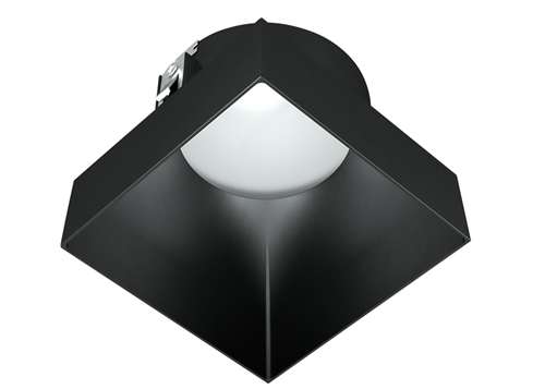 RAB NDTRIM3S50-B-TL 3" New Construction Square Trimless Module, 50° Downlight, Black Finish
