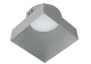 RAB NDTRIM3S50-M-TL 3" New Construction Square Trimless Module, 50° Downlight, Matte Silver Finish