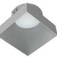 RAB NDTRIM3S80-M-TL 3" New Construction Square Trimless Module, 80° Downlight, Matte Silver Finish