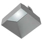 RAB NDTRIM3SW-M-TL 3" New Construction Square Trimless Module, Wall Washer, Matte Silver Finish