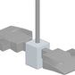 RAB PAD2W LED Ceiling 2X Pendant Adapter 1/2" NPS, White Finish