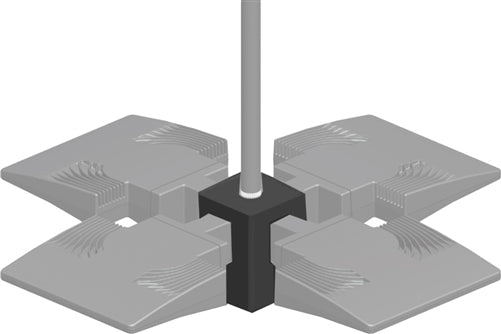 RAB PAD4 LED 4X Ceiling Pendant Adapter 1/2" NPS, Bronze Finish