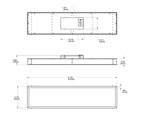 RAB PANEL1X4-34YN 1' x 4' Recessed LED Panel, 34 Watts, 3500K Color Temperature, 85 CRI, 120V-277V, White Finish