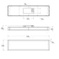 RAB PANEL1X4-41N/E2 1' x 4' Recessed LED Panel, 41 Watts, 4000K Color Temperature, 85 CRI, 120V-277V, White Finish with Battery Back Up