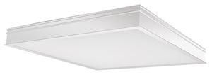 RAB PANEL2X2-41Y/E2 2' x 2' Recessed LED Panel, 41 Watts, 3000K Color Temperature, 83 CRI, 120V-277V, White Finish with Battery Back Up