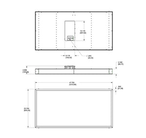 RAB PANEL2X4-44N/D10 2' x 4' Recessed LED Panel, 44 Watts, 4000K Color Temperature, 82 CRI, 120V-277V, White Finish, Dimmable