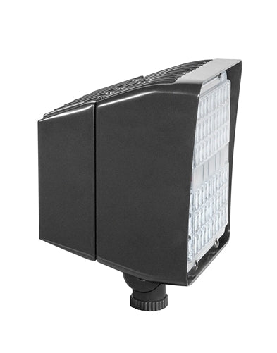 RAB PIP45/D10 45W LED PIP Floodlight, No Photocell, 5000K (Cool), 6387 Lumens, 78 CRI, 120-277V, 7H x 6V Beam Distribution, Dimmable, DLC Premium Listed, Bronze Finish
