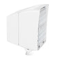 RAB PIP45W/D10/PCU 45W LED PIP Floodlight, 120-277V Button Photocell, 5000K (Cool), 6387 Lumens, 78 CRI, 120-277V, 7H x 6V Beam Distribution, Dimmable, DLC Premium Listed, White Finish