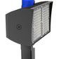 RAB PIPXL100SFY/D10/PCU 100W LED PIPXL Floodlight, 120-277V Button Photocell, 3000K (Warm), 15808 Lumens, 72 CRI, 120-277V, 7H x 6V Beam Distribution, Slipfitter Mount, Dimmable, DLC Premium Listed, Standard Option, Bronze Finish