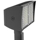 RAB PIPXL100TN/480/D10 100W LED PIPXL Floodlight, No Photocell, 4000K (Neutral), 16246 Lumens, 74 CRI, 480V, 7H x 6V Beam Distribution, Trunnion Mount, Dimmable, DLC Premium Listed, Standard Option, Bronze Finish