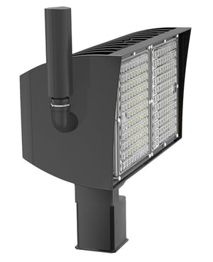 RAB PIPXL100TY/D10/LC 100W LED PIPXL Floodlight, No Photocell, 3000K (Warm), 15808 Lumens, 72 CRI, 120-277V, 7H x 6V Beam Distribution, Trunnion Mount, Dimmable, DLC Premium Listed, Lightcloud Installed, Standard Option, Bronze Finish