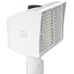 RAB PIPXL100TYW/D10/7PR 100W LED PIPXL Floodlight, No Photocell, 3000K (Warm), 15808 Lumens, 72 CRI, 120-277V, 7H x 6V Beam Distribution, Trunnion Mount, Dimmable, DLC Premium Listed, 7-Pin Receptacle Option, White Finish