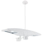 RAB PLED2X10MS2W 20W Ceiling LED LSMART with Mini Sensor, 5000K Color Temperature (Cool), Standard Operation, White Finish