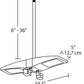 RAB PLED2X10MS2W 20W Ceiling LED LSMART with Mini Sensor, 5000K Color Temperature (Cool), Standard Operation, White Finish