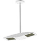 RAB PLED2X10YW 2x10W LED Pendant Mount, 3000K Color Temperature (Warm), Standard Operation, White Finish