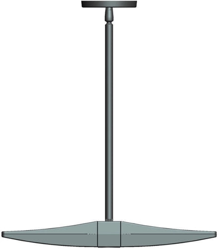 RAB PLED2X13/UP 2x13W LED Pendant Uplight, 5000K Color Temperature (Cool), Bronze Finish