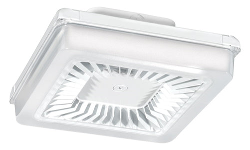 RAB PRT30W/D10 30W LED PORTO Garage Light, No Photocell, 5000K (Cool), 3455 Lumens, 74 CRI, 120V-277V, Dimmable, White Finish