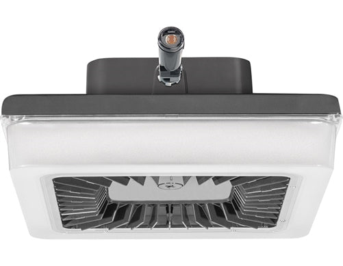 RAB PRT42N/PCS2 42W LED PORTO Garage Light with 277V Swivel Photocell, 4000K (Neutral), 4382 Lumens, 73 CRI, 208V-277V, Standard Operation, DLC Listed, Bronze Finish
