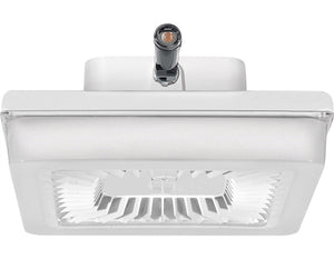 RAB PRT42YW/PCS 42W LED PORTO Garage Light with 120V Swivel Photocell, 3000K (Warm), 4317 Lumens, 72 CRI, 120VStandard Operation, DLC Listed, White Finish