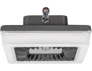 RAB PRT55N/PCS2 55W LED PORTO Garage Light with 277V Swivel Photocell, 4000K (Neutral), 5302 Lumens, 73 CRI, 208V-277V, Standard Operation, DLC Listed, Bronze Finish