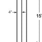 RAB PS4-11-15D2 Drilled Pole, 4" Shaft, 11 Gauge, 15 Feet Height, Bronze Finish