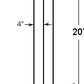 RAB PS4-11-20D2 Drilled Pole, 4" Shaft, 11 Gauge, 20 Feet Height, Bronze Finish