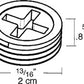 RAB R10A Plugs For Cover, 3/4" Hole Size, Bronze
