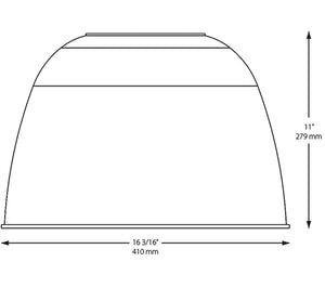 RAB R16AR 11" High Clear Prismatic Acrylic