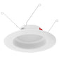 RAB R34-6B 10W 6 inch LED Retrofit Downlight, 2700K/3000K/3500K/4000K/5000K, 900 Lumens, Baffle, White Finish