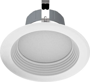 RAB R4R8830120WB 8W 4 inch LED Retrofit Downlight, 3000K, 849 Lumens, 80 CRI, With Baffle, White Finish