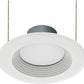 RAB R6R8927120WB 8W 6 inch LED Retrofit Downlight, 2700K, 735 Lumens, 92 CRI, White Baffle, White Finish