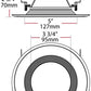 RAB R6R8927120WB 8W 6 inch LED Retrofit Downlight, 2700K, 735 Lumens, 92 CRI, White Baffle, White Finish