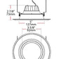 RAB R6R89FA120WS 8W 6" LED Round Retrofit Downlight, Adjustable Head, 2700K, 3000K, 3500K, 4000K & 5000K Color Temperature