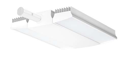 RAB RAIL150NW/D10/LC 150W Rail LED High Bay with Lightcloud Control System, No Photocell, 4000K (Neutral), 17812 Lumens, 77 CRI, 120-277V, V Hooks Mount, Dimmable, White Finish