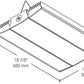 RAB RAIL150YNW/D10/LCS 150W Rail LED High Bay with Lightcloud Control System, Lightcloud Highbay Sensor, 3500K (Warm Neutral), 16758 Lumens, 83 CRI, 120-277V, V Hooks Mount, Dimmable, White Finish