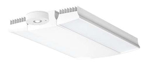 RAB RAIL185NW/D10/LCS 185W Rail LED High Bay with Lightcloud Control System, Lightcloud Highbay Sensor, 4000K (Neutral), 21357 Lumens, 77 CRI, 120-277V, V Hooks Mount, Dimmable, White Finish