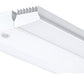 RAB RAIL185W/D10/WS4 185W Rail LED High Bay with Multi-Level Motion Sensor, V Hooks Mount, 5000K (Cool), 23077 Lumens, 75 CRI, 120-277V, Dimmable, DLC Listed, White Finish