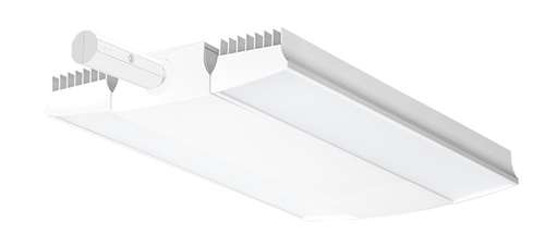 RAB RAIL225NW/D10/LC 225W Rail LED High Bay with Lightcloud Control System, No Photocell, 4000K (Neutral), 25617 Lumens, 78 CRI, 120-277V, V Hooks Mount, Dimmable, White Finish