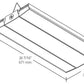 RAB RAIL225NW/D10/LCS 225W Rail LED High Bay with Lightcloud Control System, Lightcloud Highbay Sensor, 4000K (Neutral), 25617 Lumens, 78 CRI, 120-277V, V Hooks Mount, Dimmable, White Finish