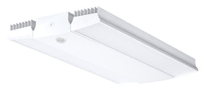 RAB RAIL225W/D10/WS4 225W Rail LED High Bay with Multi-Level Motion Sensor, V Hooks Mount, 5000K (Cool), 27260 Lumens, 74 CRI, 120-277V, Dimmable, DLC Listed, White Finish